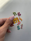 Colourful Letter Charms